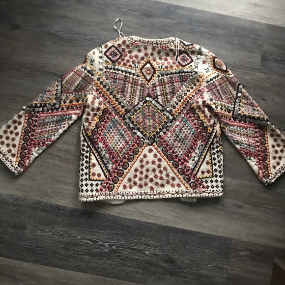 Zara Embroidered Jacket with Beading - Picture 7 of 7